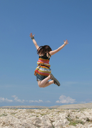 building confidence can make you jump for joy