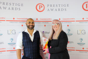 Penelope Ling Solution-focused hypnotherapist being presented with award